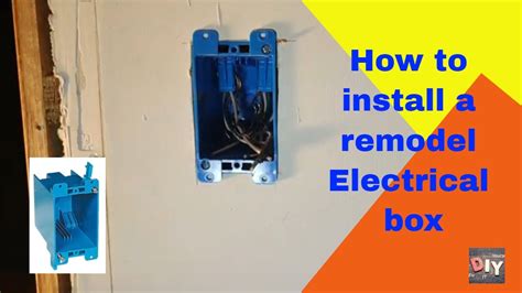 how to install a remodel junction box|retrofit junction box.